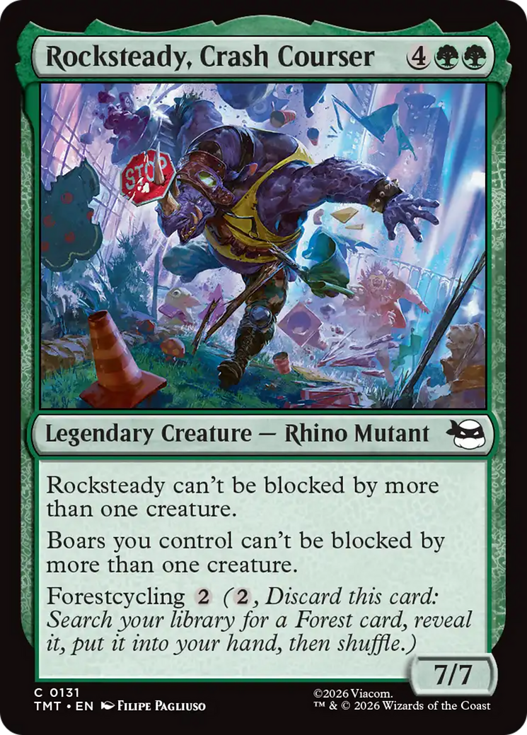 Rocksteady, Crash Courser [Teenage Mutant Ninja Turtles] Foil