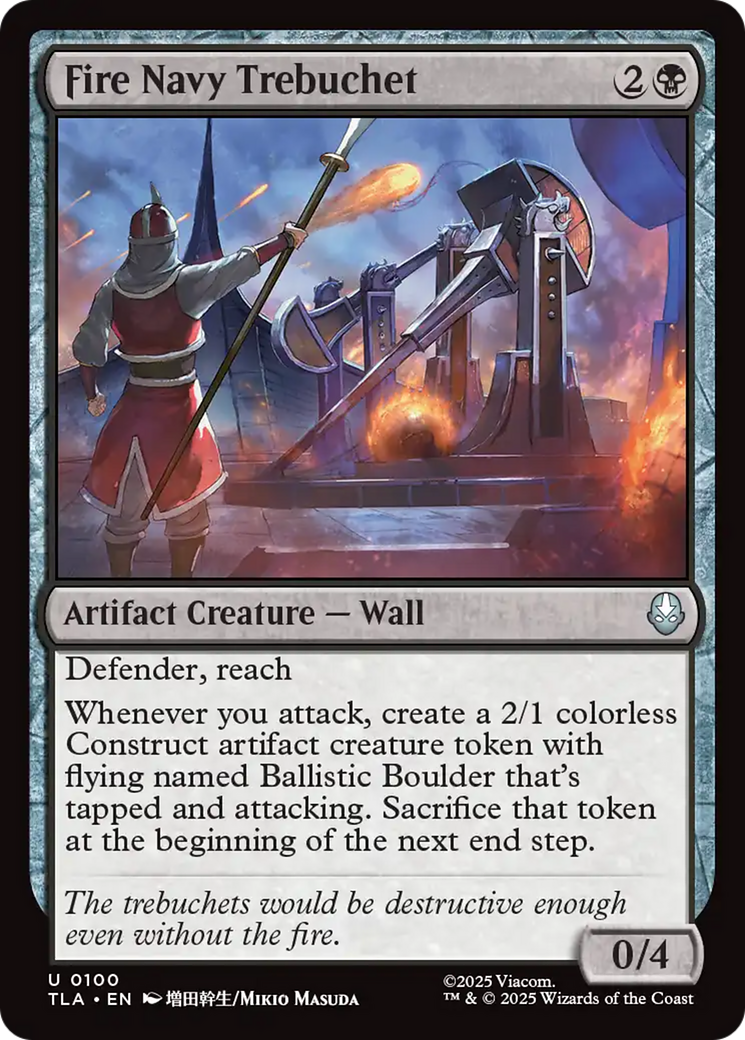 Fire Navy Trebuchet [Avatar: The Last Airbender] Foil
