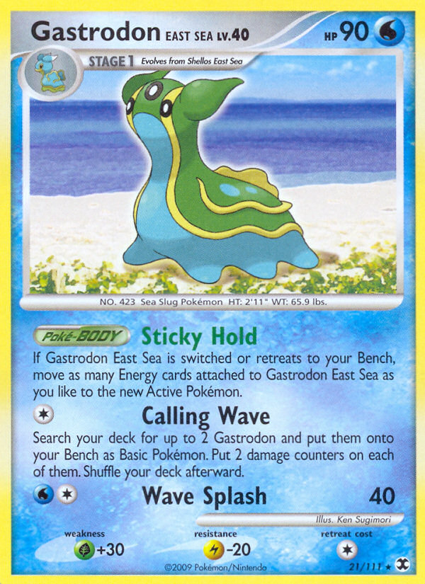 Gastrodon East Sea (21/111) [Platinum: Rising Rivals] Reverse Holofoil
