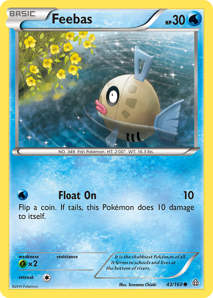 Feebas (43/160) [XY: Primal Clash] Reverse Holofoil