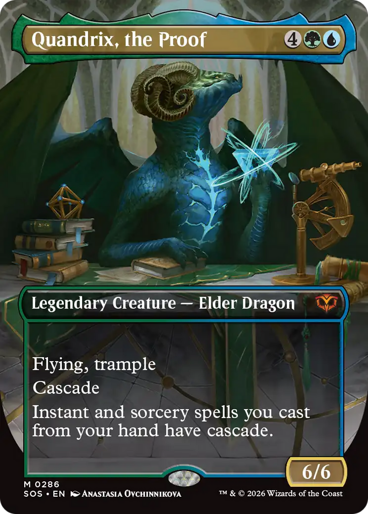 Quandrix, the Proof (Borderless) [Secrets of Strixhaven] Foil