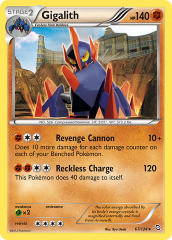 Gigalith (67/124) [Black & White: Dragons Exalted] Reverse Holofoil