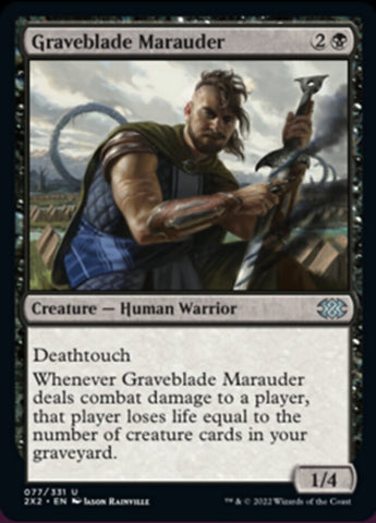 Graveblade Marauder [Double Masters 2022] Foil