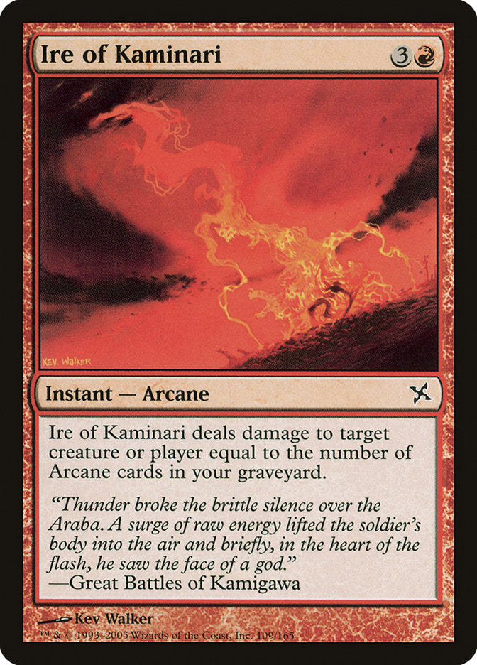 Ire of Kaminari [Betrayers of Kamigawa] Foil