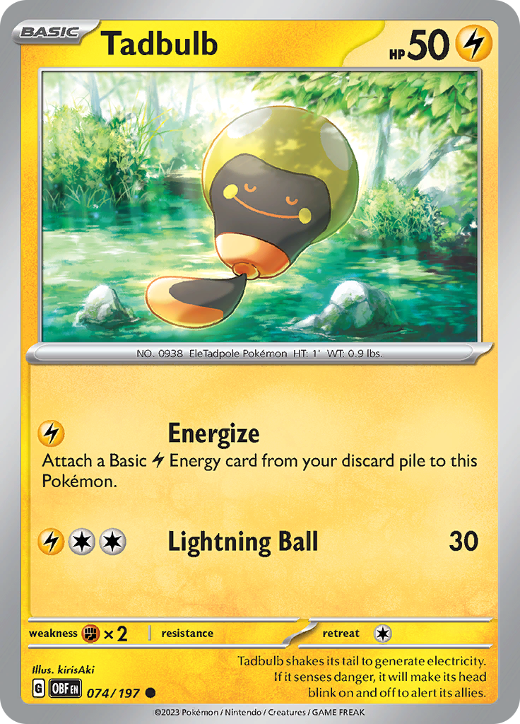 Tadbulb (074/197) [Scarlet & Violet: Obsidian Flames] Reverse Holofoil