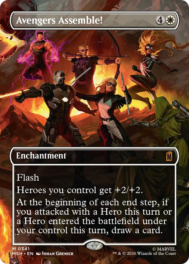 Avengers Assemble! (Borderless) (0341) [Marvel Super Heroes] Foil
