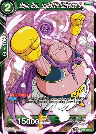 Majin Buu, to Battle Universe 6 (BT16-055) [Realm of the Gods] Parallel Foil