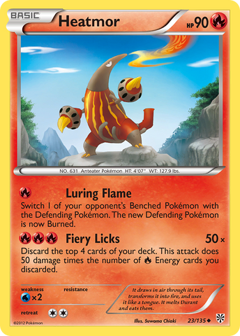 Heatmor (23/135) [Black & White: Plasma Storm] Reverse Holofoil
