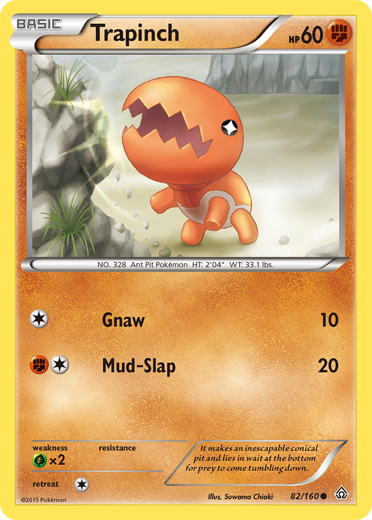 Trapinch (82/160) [XY: Primal Clash] Reverse Holofoil