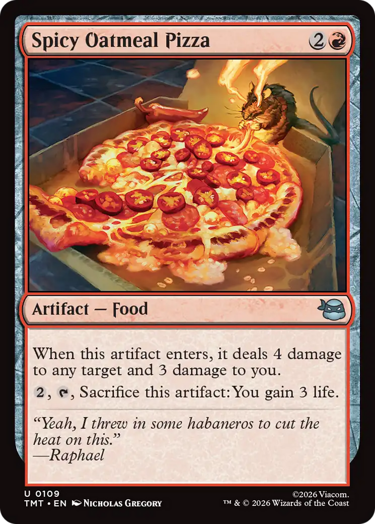Spicy Oatmeal Pizza [Teenage Mutant Ninja Turtles] Foil