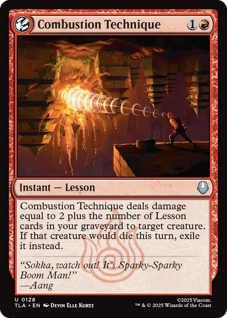 Combustion Technique [Avatar: The Last Airbender] Foil