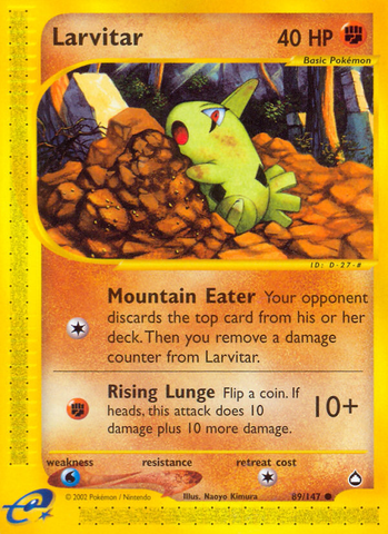 Larvitar (89/147) [Aquapolis] Reverse Holofoil