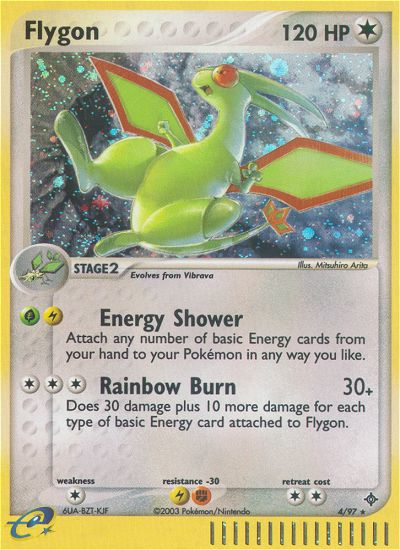 Flygon (4/97) [EX: Dragon] Reverse Holofoil