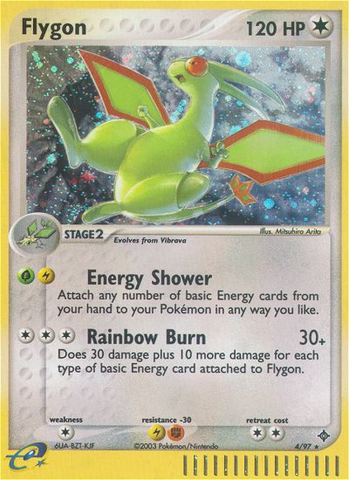 Flygon (4/97) [EX: Dragon] Reverse Holofoil