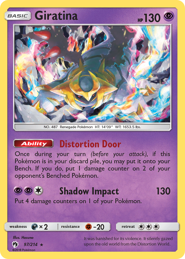 Giratina (97/214) [Sun & Moon: Lost Thunder] Reverse Holofoil
