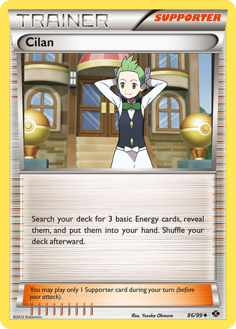 Cilan (86/99) [Black & White: Next Destinies] Reverse Holofoil