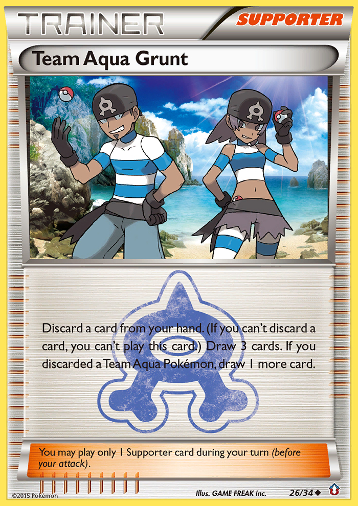 Team Aqua Grunt (26/34) [XY: Double Crisis] Reverse Holofoil