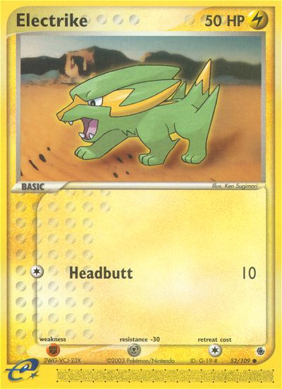 Electrike (52/109) [EX: Ruby & Sapphire] Reverse Holofoil
