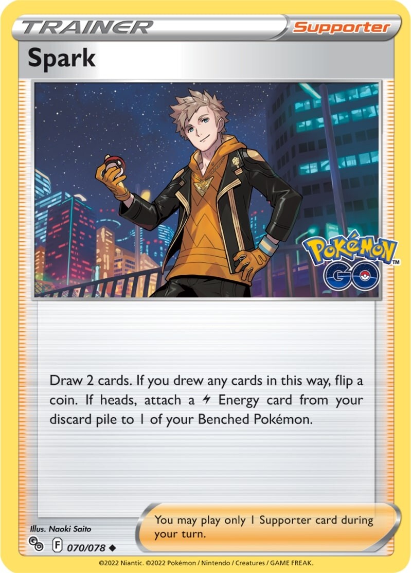 Spark (070/078) [Pokémon GO] Reverse Holofoil