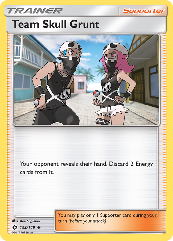 Team Skull Grunt (133/149) [Sun & Moon: Base Set] Reverse Holofoil