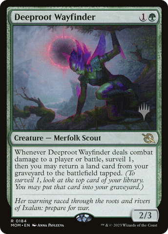 Deeproot Wayfinder (Promo Pack) [March of the Machine Promos] Foil