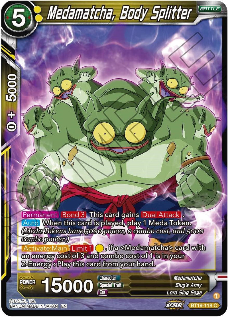Medamatcha, Body Splitter (BT19-118) [Fighter's Ambition] Parallel Foil