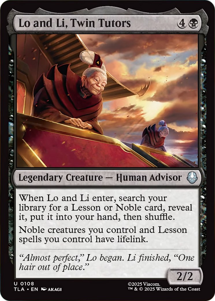Lo and Li, Twin Tutors [Avatar: The Last Airbender] Foil