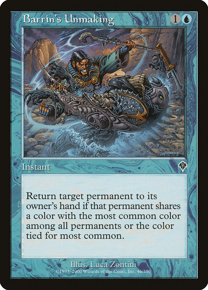 Barrin's Unmaking [Invasion] Foil