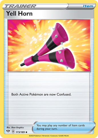 Yell Horn (173/189) [Sword & Shield: Darkness Ablaze] Reverse Holofoil