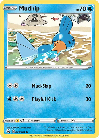 Mudkip (062/264) [Sword & Shield: Fusion Strike] Reverse Holofoil