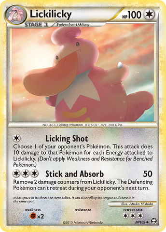 Lickilicky (38/102) [HeartGold & SoulSilver: Triumphant] Reverse Holofoil