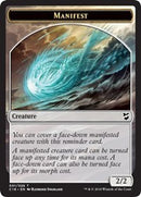 Manifest // Zombie Double-Sided Token [Commander 2018 Tokens]