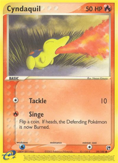 Cyndaquil (59/100) [EX: Sandstorm] Reverse Holofoil