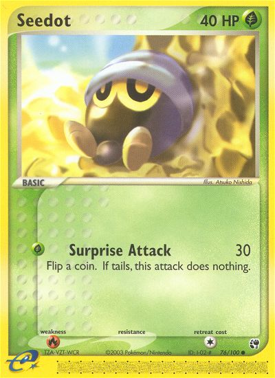 Seedot (76/100) [EX: Sandstorm] Reverse Holofoil
