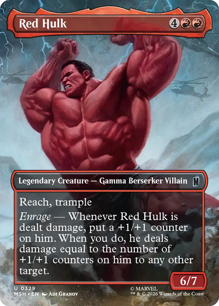 Red Hulk (Borderless) [Marvel Super Heroes] Foil
