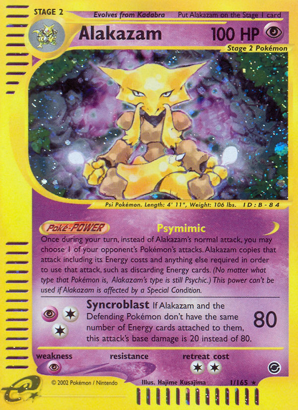 Alakazam (1/165) [Expedition: Base Set] Reverse Holofoil