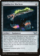 Conductive Machete [Duskmourn: House of Horror] Foil