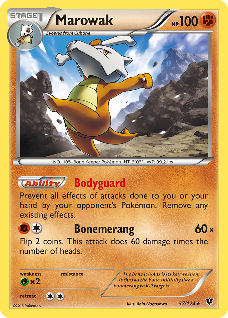 Marowak (37/124) [XY: Fates Collide] Reverse Holofoil