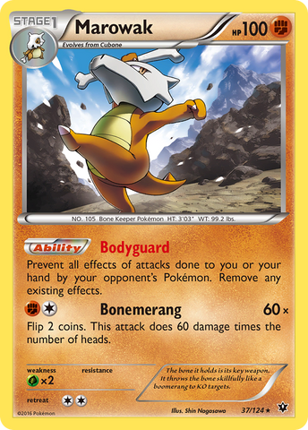 Marowak (37/124) [XY: Fates Collide] Reverse Holofoil
