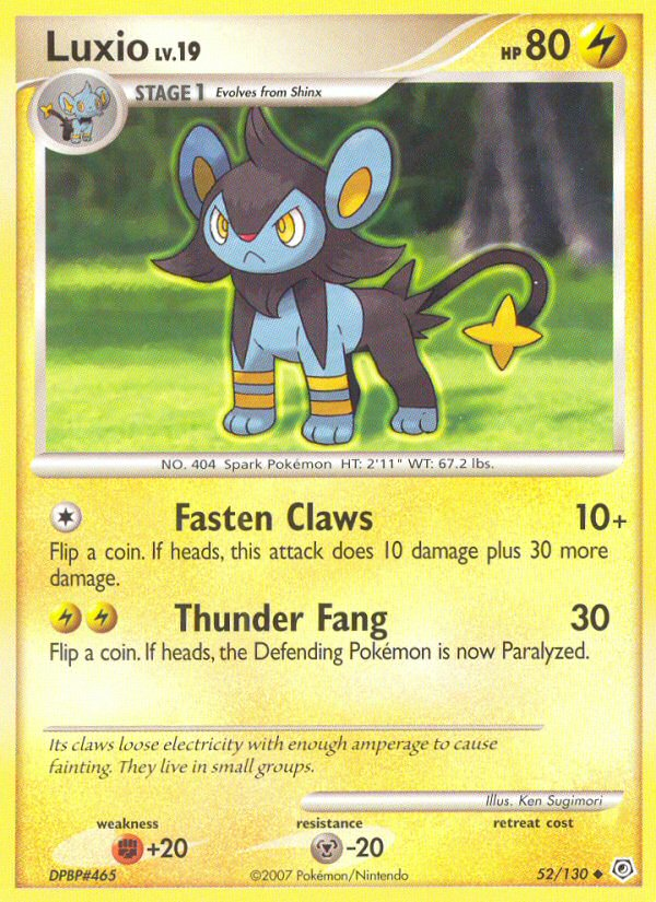 Luxio (52/130) [Diamond & Pearl: Base Set] Reverse Holofoil
