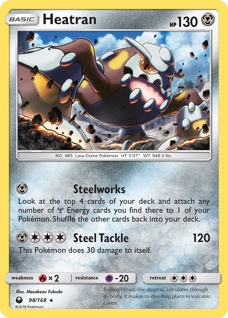 Heatran (98/168) [Sun & Moon: Celestial Storm] Reverse Holofoil