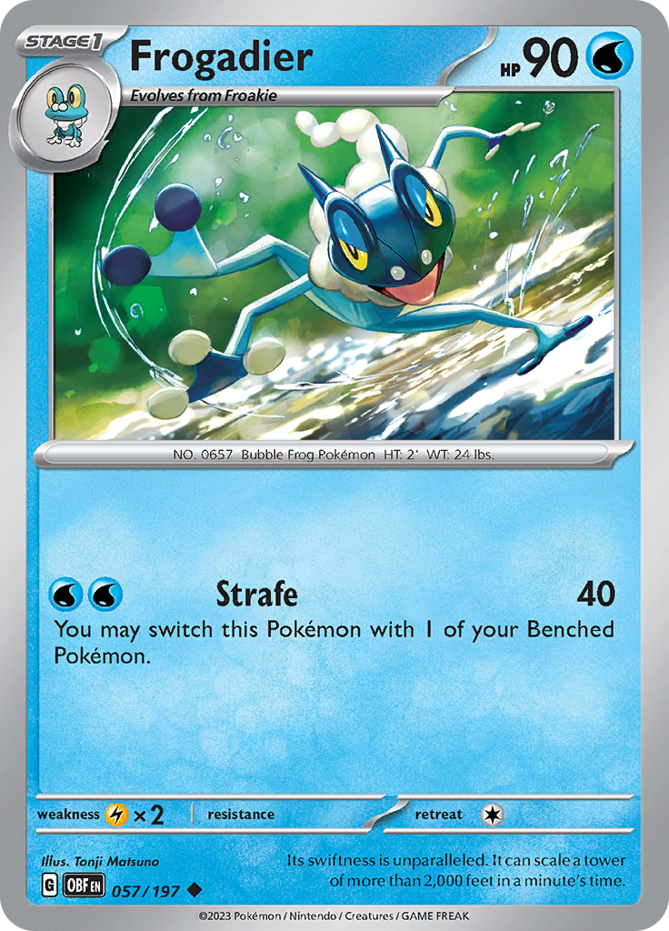 Frogadier (057/197) [Scarlet & Violet: Obsidian Flames] Reverse Holofoil