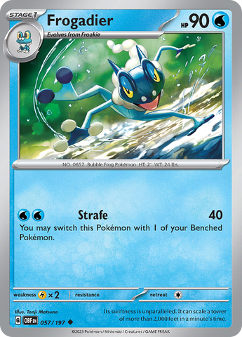 Frogadier (057/197) [Scarlet & Violet: Obsidian Flames] Reverse Holofoil