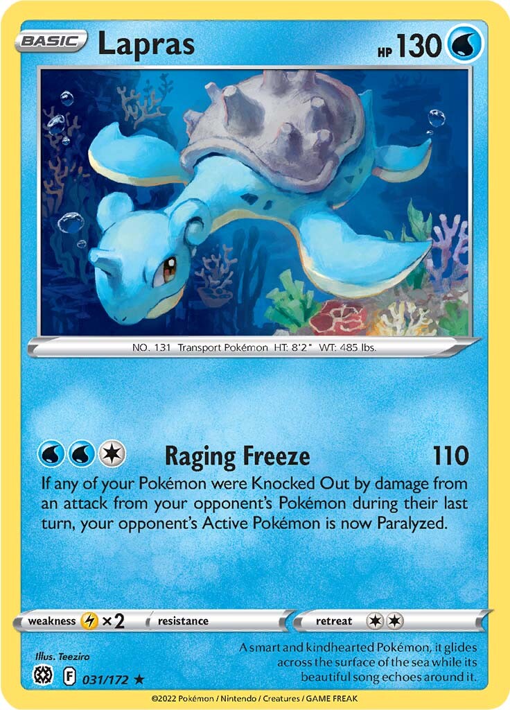 Lapras (031/172) [Sword & Shield: Brilliant Stars] Reverse Holofoil