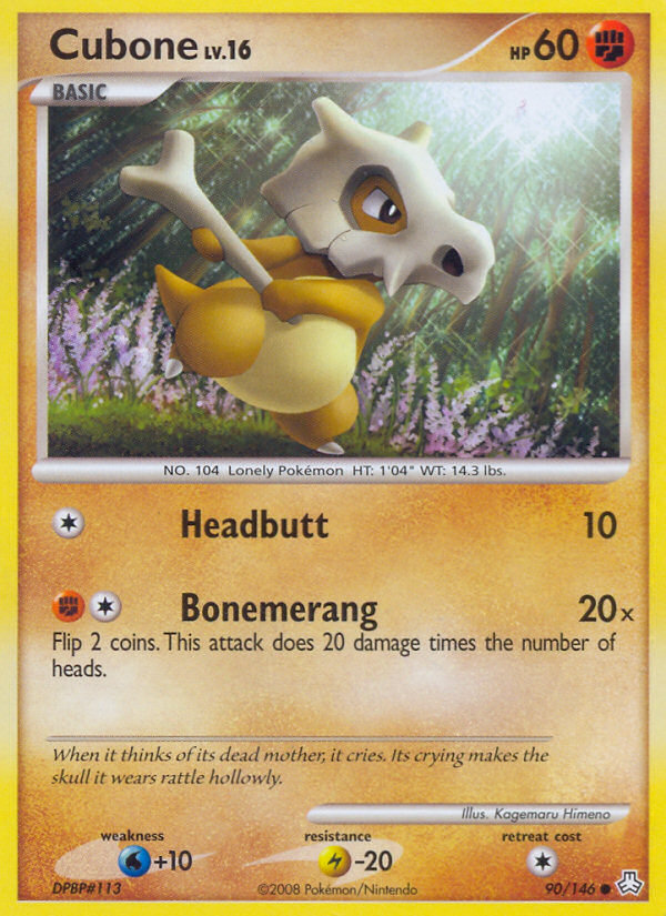 Cubone (90/146) [Diamond & Pearl: Legends Awakened] Reverse Holofoil