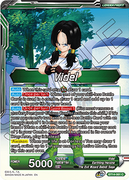 Videl // Videl, the Town's Heroine (BT14-061) [Cross Spirits] Parallel Foil