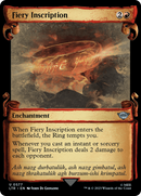 Fiery Inscription [The Lord of the Rings: Tales of Middle-Earth Showcase Scrolls] Foil