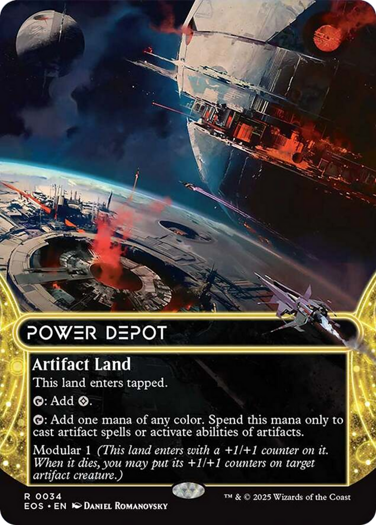 Power Depot (0034) (Borderless) [Edge of Eternities: Stellar Sights] Foil