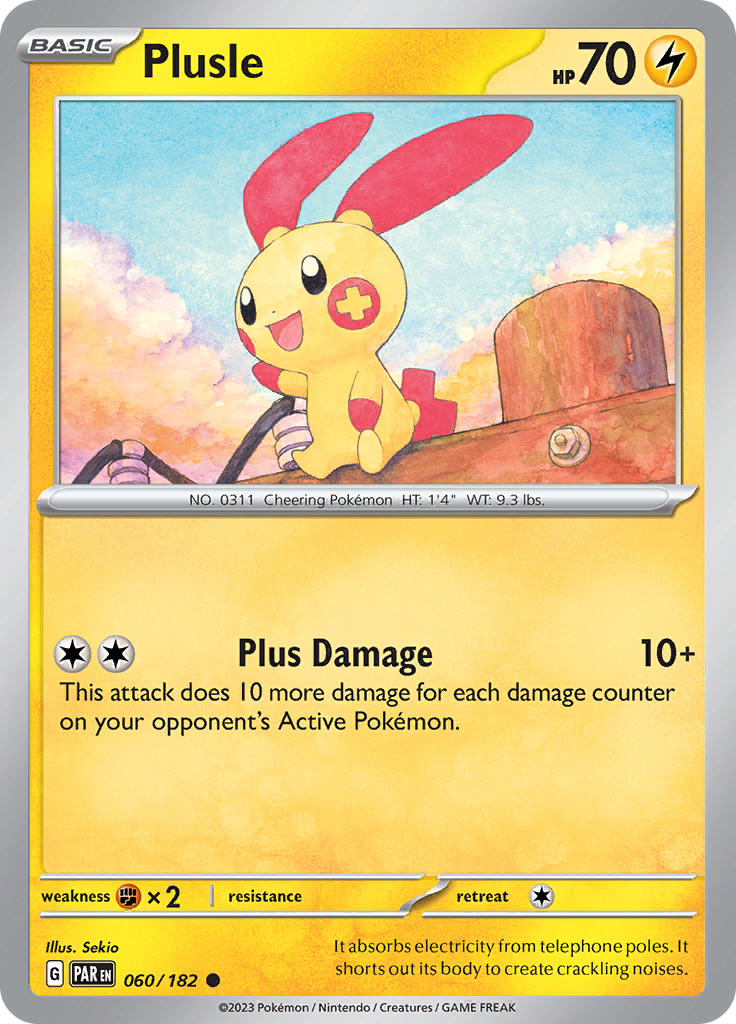 Plusle (060/182) [Scarlet & Violet: Paradox Rift] Reverse Holofoil