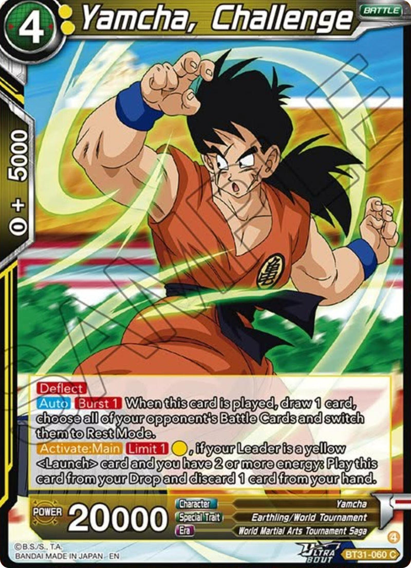 Yamcha, Challenge (BT31-060) [Impact Beyond Dimensions] Parallel Foil